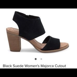 Toms Majorca suede cut out sandal